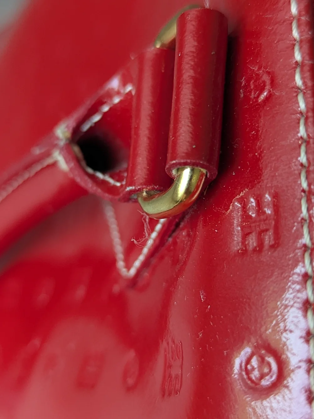 Arcadia Red Patent Leather Purse